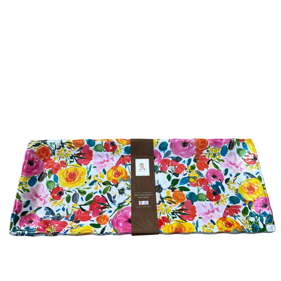 2pc Rachel Ashwell Spring Floral Large Melamine Serving Tray Platter 19x8 NEW - Picture 3 of 9